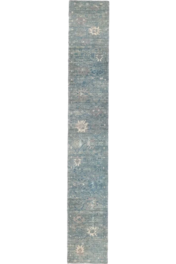 Persian Oushak Runner Rug Circa 1990 - Modern / Contemporary Design - 67830
