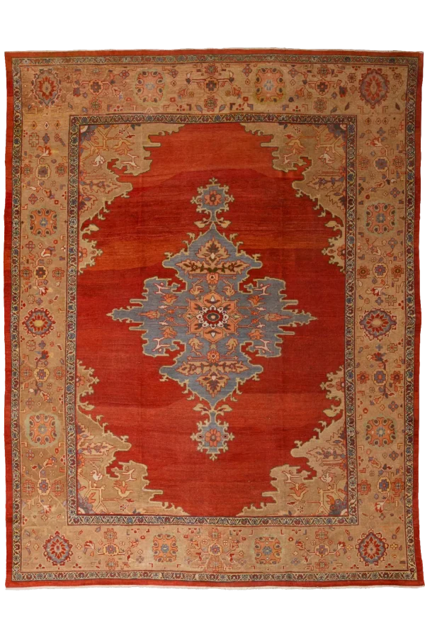 Persian Sultanabad Area Rugs Circa 1880 - Transitional Design - 13606
