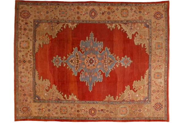 Persian Sultanabad Area Rugs Circa 1880 - Transitional Design - 13606 - Image 3
