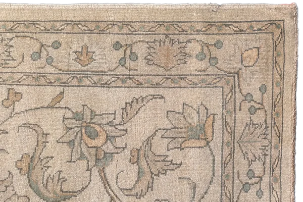Persian Oushak Area Rugs Circa 1990 - Transitional Design - 66747 - Image 6