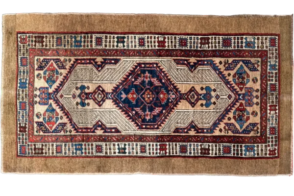 Persian Sarab Area Rugs Circa 1880 - Transitional Wool Ivory Design - 10637 - Image 3