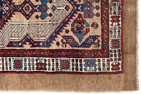 Persian Sarab Area Rugs Circa 1880 - Transitional Wool Ivory Design - 10637 - Image 6