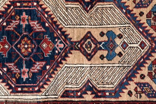 Persian Sarab Area Rugs Circa 1880 - Transitional Wool Ivory Design - 10637 - Image 7