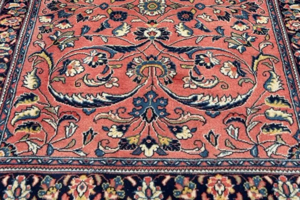 Persian Sarouk Area Rugs Circa 1990 - Transitional Design - 10835 - Image 5