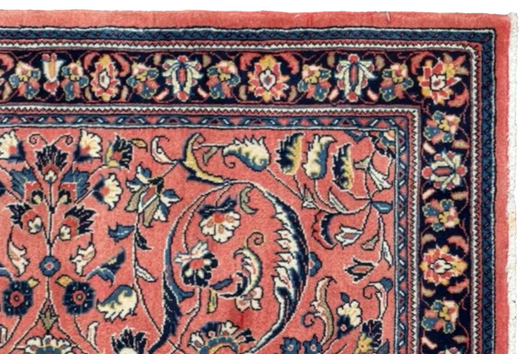 Persian Sarouk Area Rugs Circa 1990 - Transitional Design - 10835 - Image 6