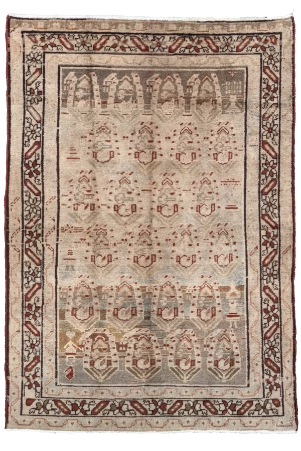 Persian Malayer Area Rugs Circa 1880 - Transitional Design - 51892