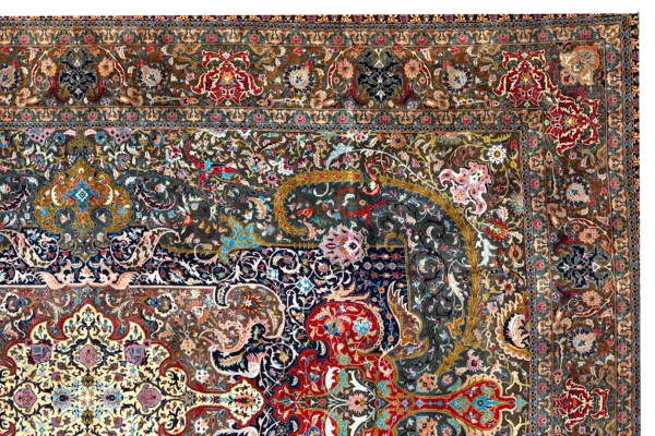 Persian Tabriz Area Rugs Circa 1880 - Transitional Design - 67125 - Image 6