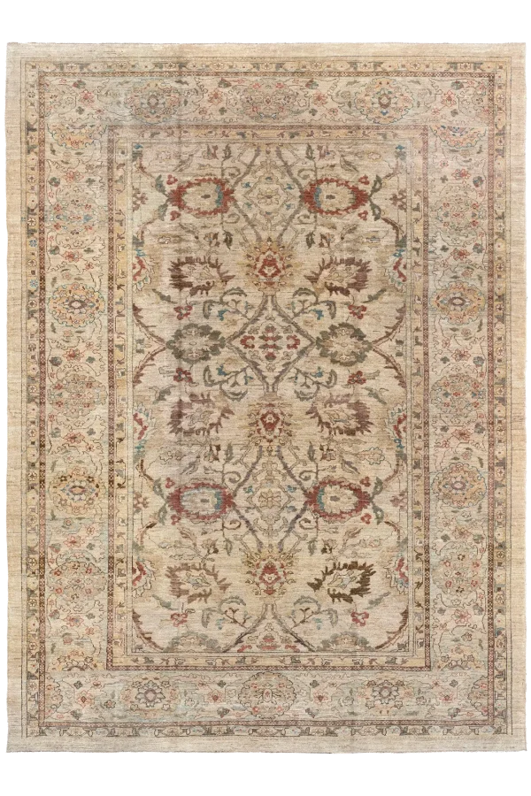 Sultanabad Area Rugs Circa 1990 - Transitional Design - 53523