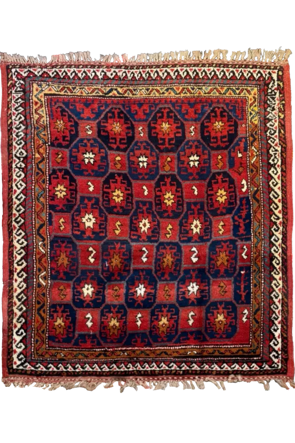 Persian Kurdish Area Rugs Circa 1880 - Traditional Design - 51834