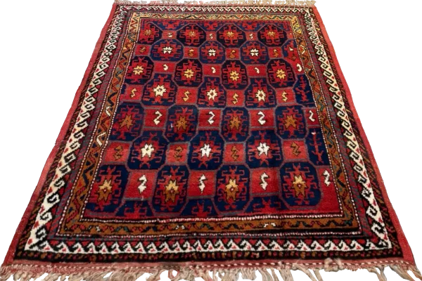 Persian Kurdish Area Rugs Circa 1880 - Traditional Design - 51834 - Image 4