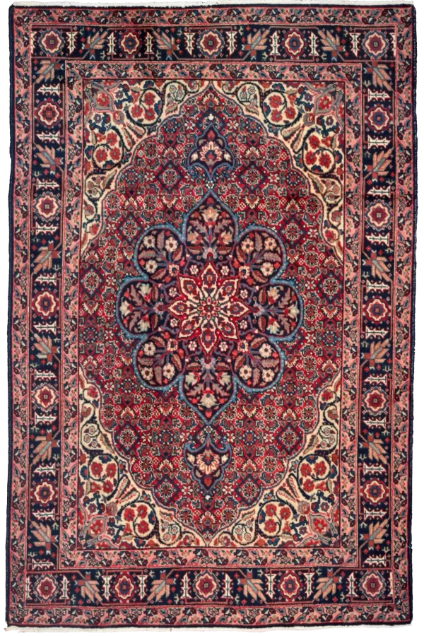 Persian Tabriz Area Rugs Circa 1880 - Traditional Wool Ivory Design - 10633