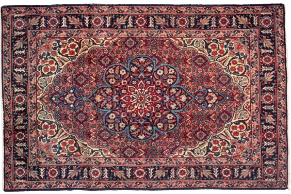 Persian Tabriz Area Rugs Circa 1880 - Traditional Wool Ivory Design - 10633 - Image 3