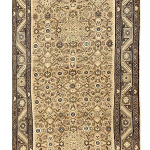 Persian Hamadan Runner Rug Circa 1880 - Transitional Design - 52126
