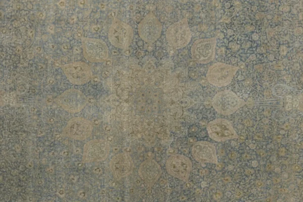 Antique Persian Tabriz Oversize Rug - Traditional Wool Blue Medallion Design - 99443 - Image 7